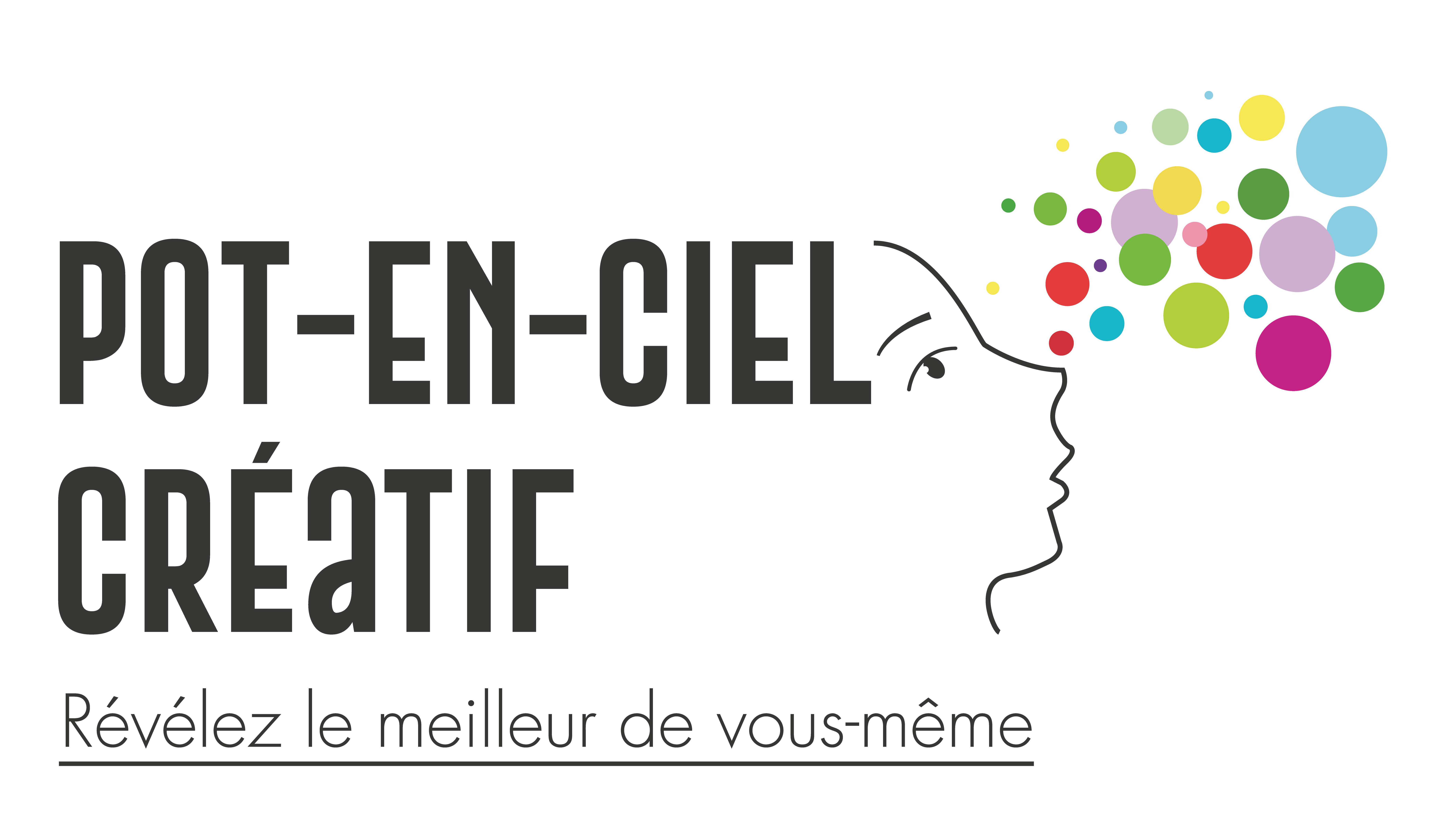 logo Pot en ciel créatif